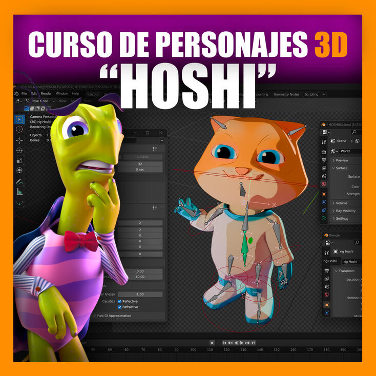 MODELADO DE PERSONAJES, TEXTURIZADO Y RIG