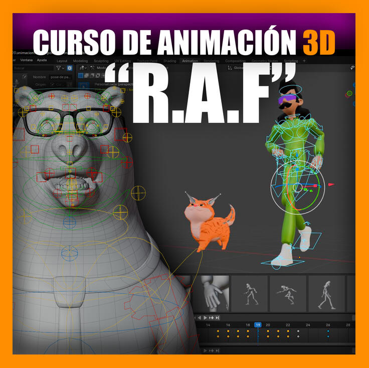 APRENDE ANIAMCIÓN 3D DE PERSONAJES